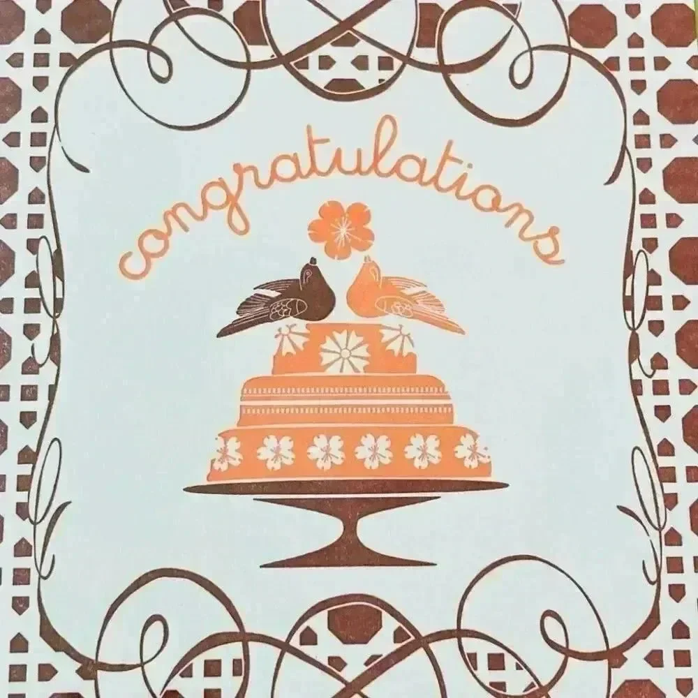 A Papier Congratulations Wedding Cake Card